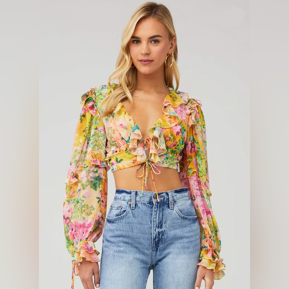 FOR LOVE & LEMONS Nina Top, Size XXS
